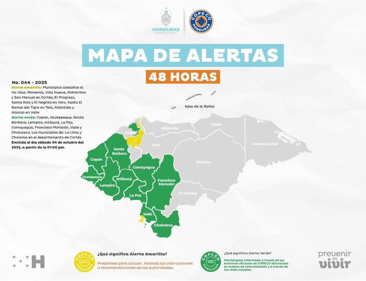 Onda tropical en Honduras: ¿qué zonas afectará este domingo 5 de octubre?