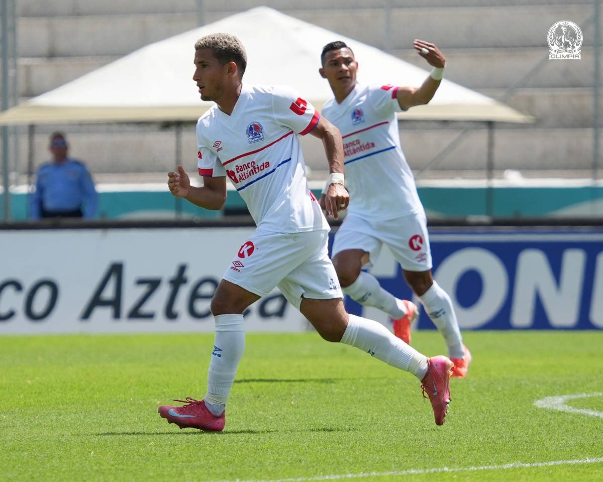 Menjívar festejó a lo CR7, héroe y la molestia de Tilguath en el Olimpia-Olancho