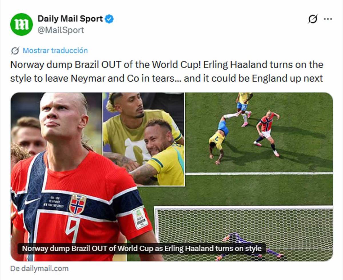 Brasil llora eliminación, señalan culpable, decisión de Neymar y en Argentina se burlan