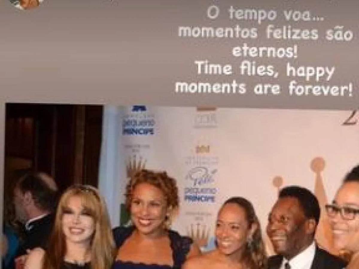 El mensaje de una de las hijas de Pelé en su cuenta oficial de Instagram.