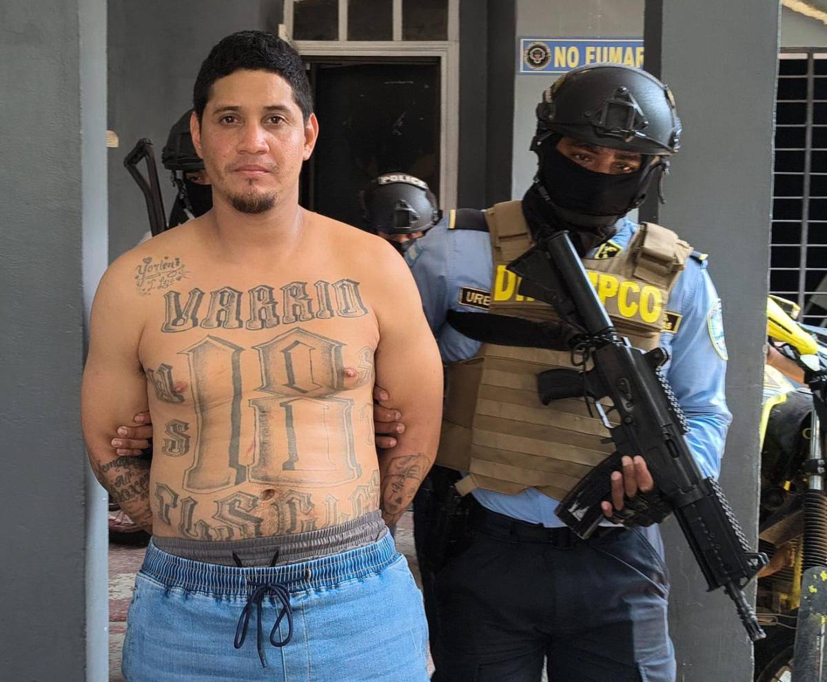 Envían a “El Pozo” a presuntos pandilleros de la 18 capturados en Puerto Cortés