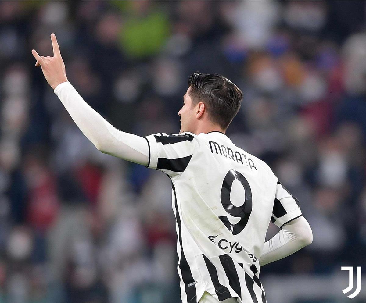 Álvaro Morata le dio la victoria a la Juventus.