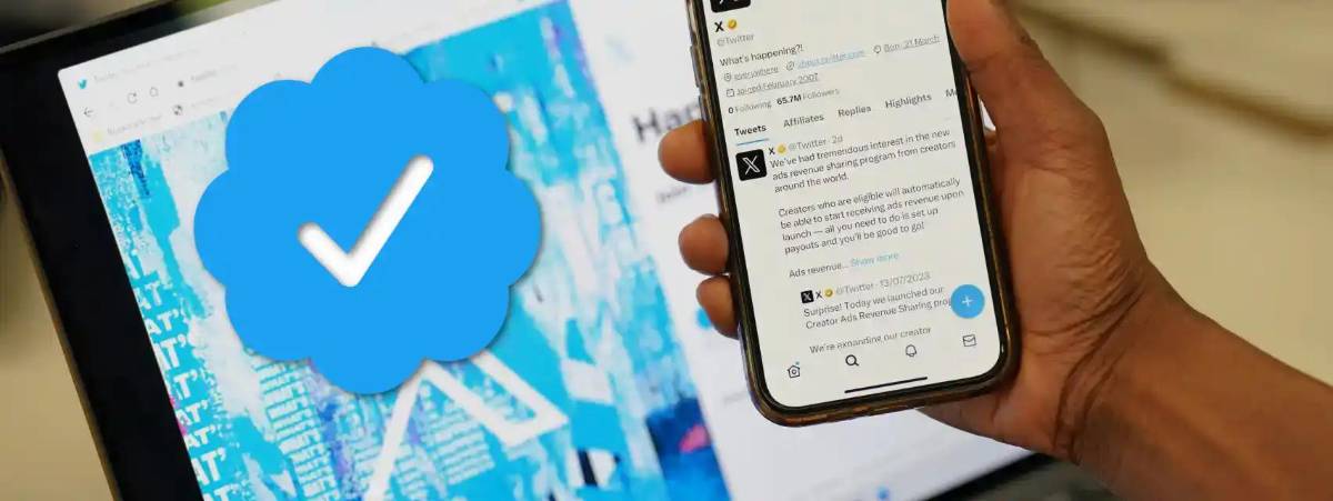 La red social X restablece gratuitamente la insignia azul de verificación
