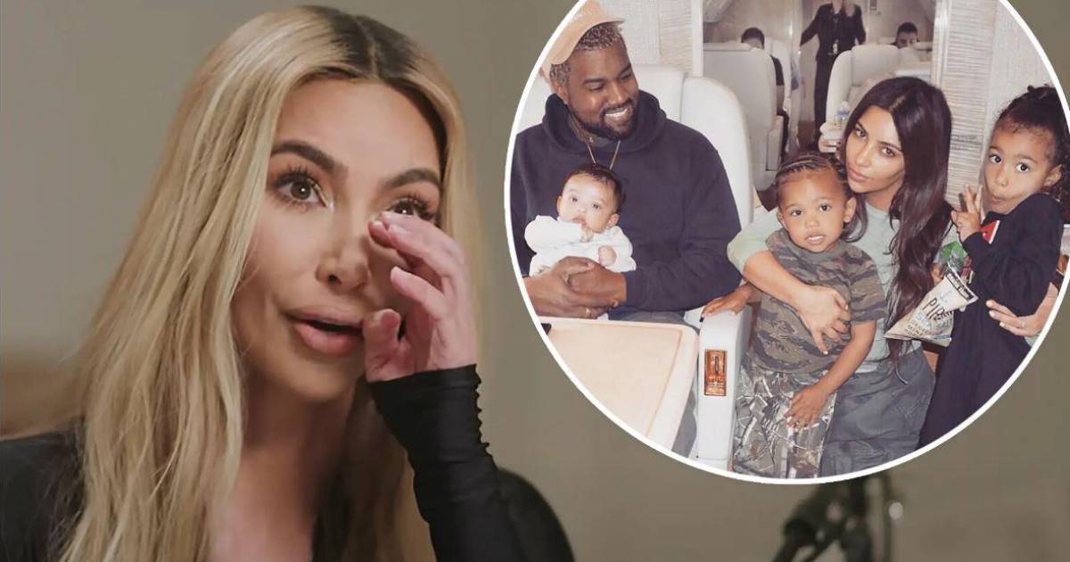 Kim Kardashian breaks down in tears as she talks about her ex Kanye West