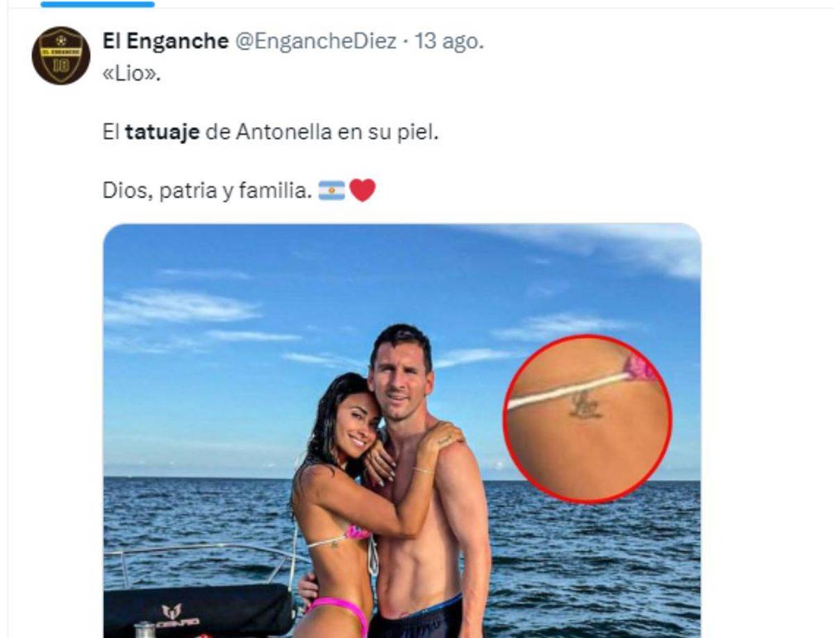 Antonela se hizo un tatuaje que causa furor, ¿cómo reaccionaría Messi?