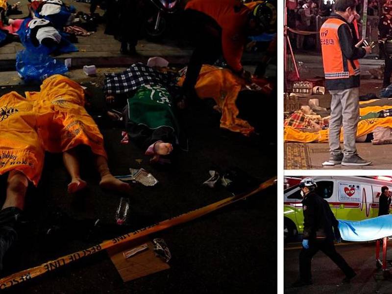 Escenas de terror en Seúl tras mortal estampida en Halloween que dejó 153 muertos