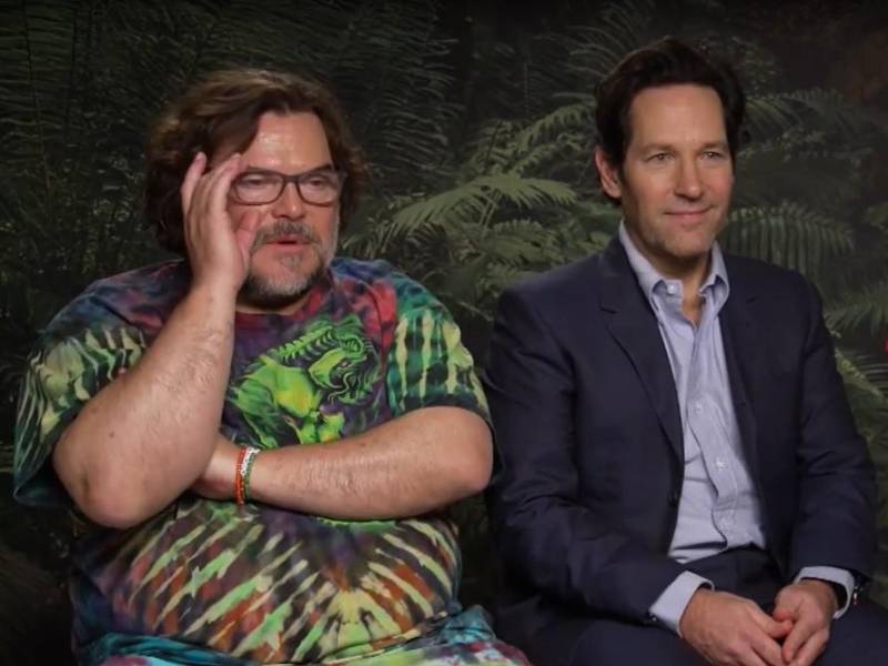 Jack Black y Paul Rudd durante la charla con EFE.