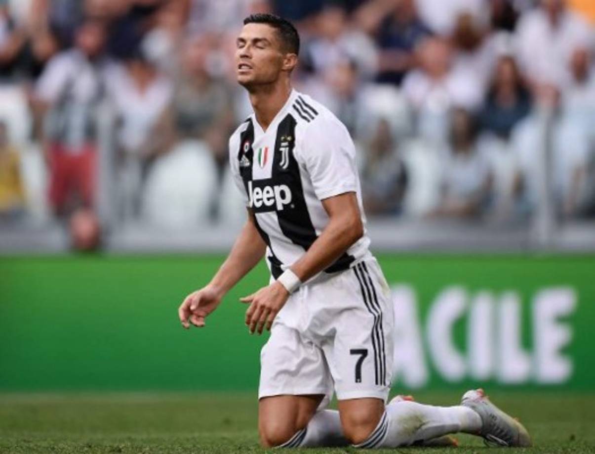 CR7 se mostró desesperado por anotar y golear en su debut con la afición de la Juve.