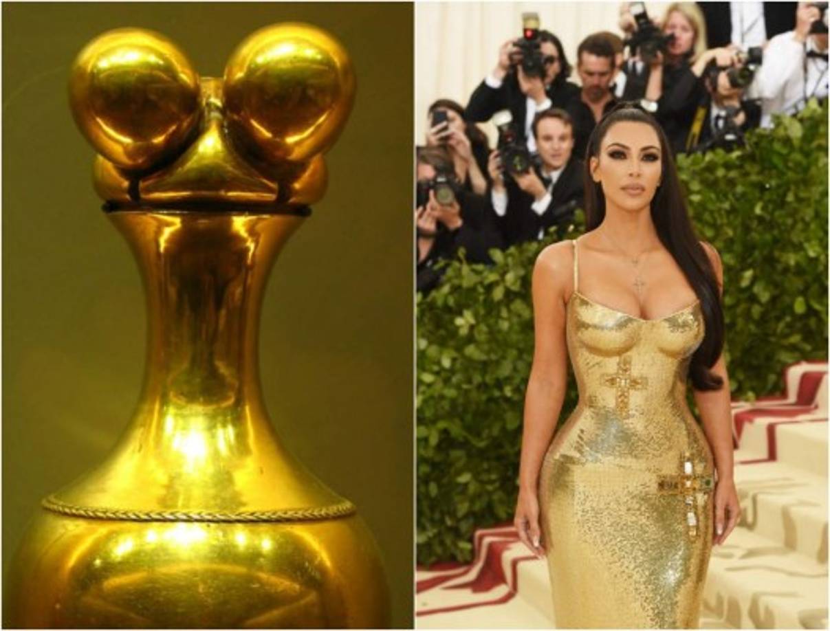 La socialité Kim Kardashian tampocó se salvó de los memes al usar este vestido.
