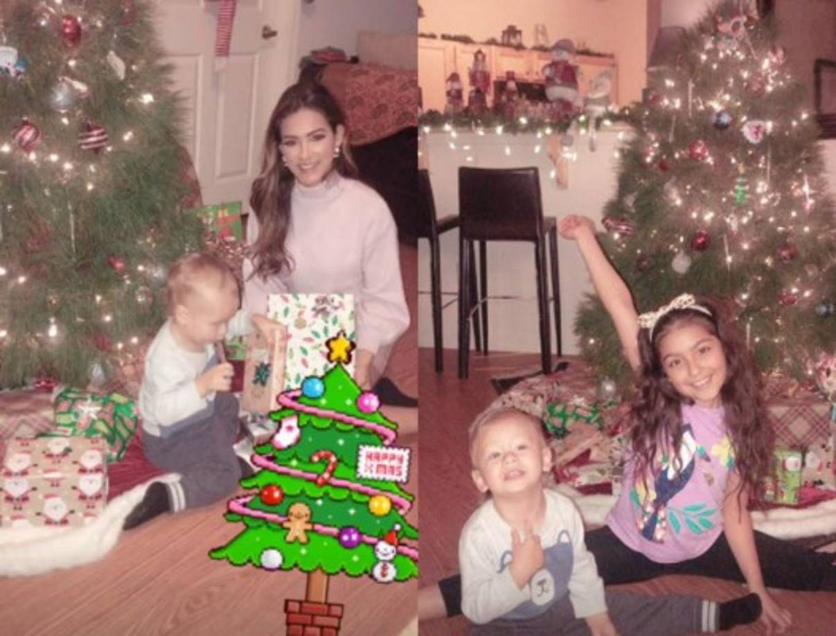 Yaritza Owen pasó las festividades en familia, disfrutando de la emoción por los regalos con sus dos hijos.
