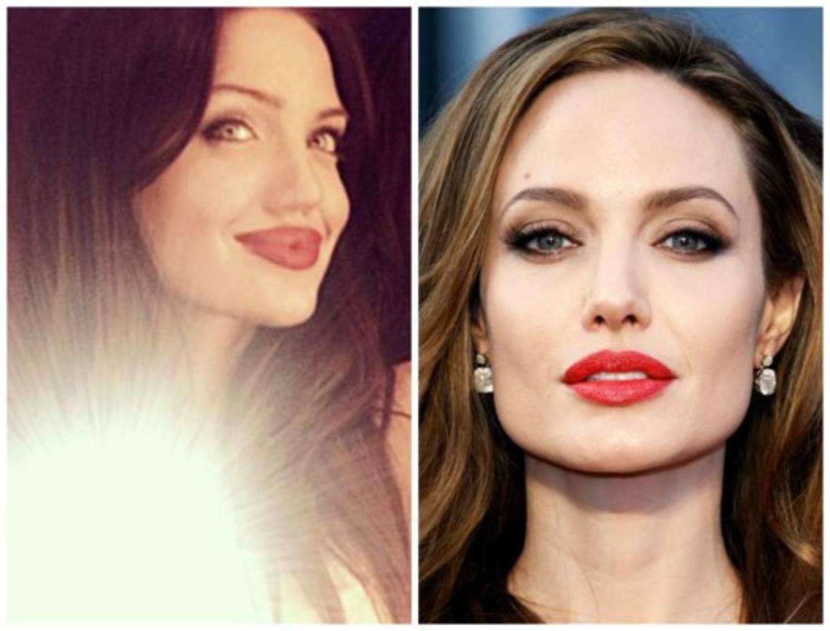 ¡Estoy muy halagada de ser comparada con la maravillosa Angelina Jolie. Gracias por todos vuestros comentario! dijo la joven.