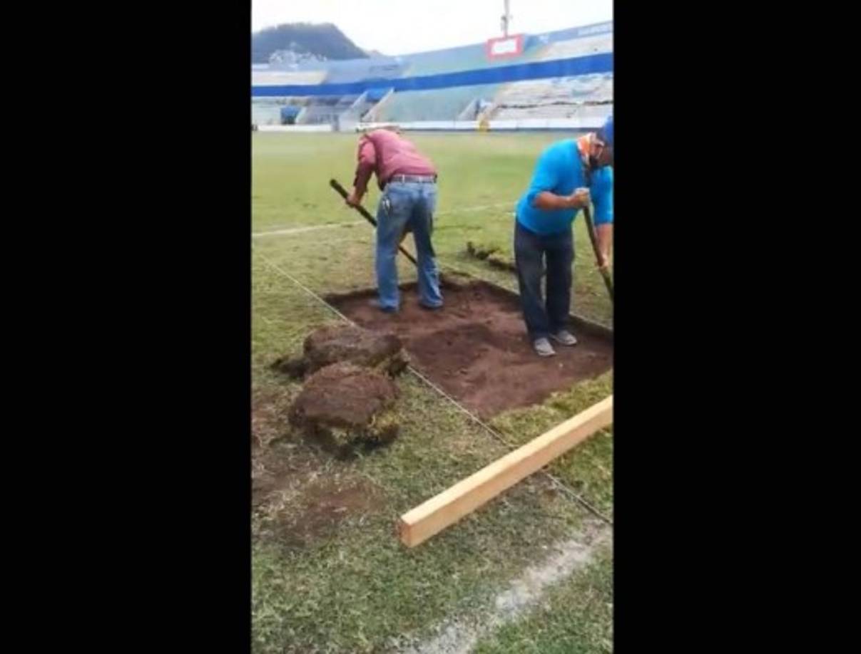 La Conapid ha dejado claro que simplemente se le está reemplazando la grama, hay sectores en los que se necesitaba realizar un cambio de césped y que no es reemplazo total, solo de ciertas partes que no estaban en las mejores condiciones y se quita para poner una mejor grama.