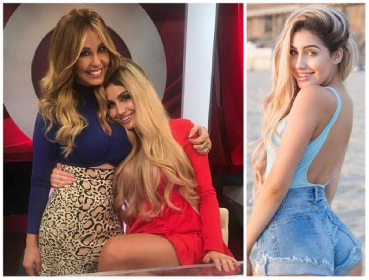 Alexa Dellanos con su mamá Myrka.