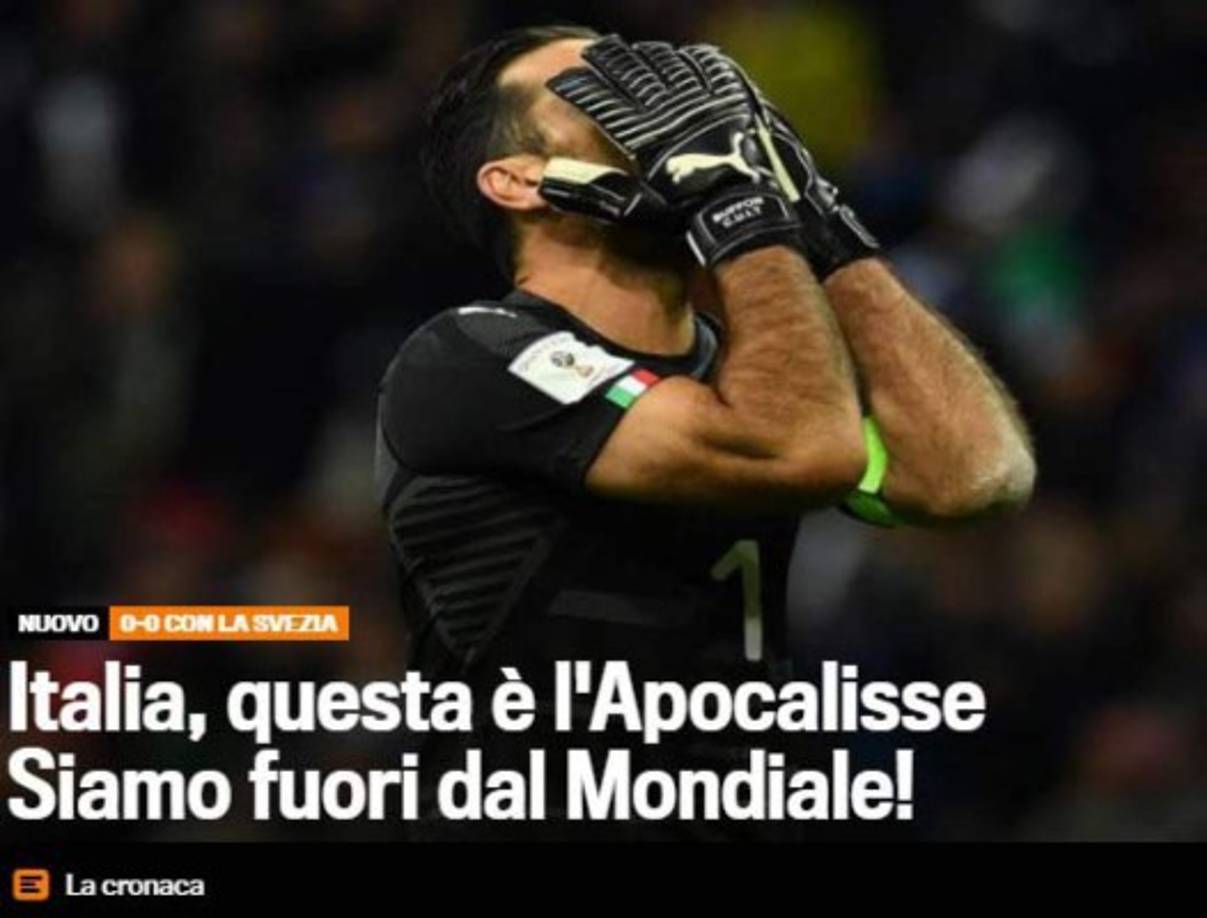 Gianluigi Buffon refleja el sentimiento de los italianos.