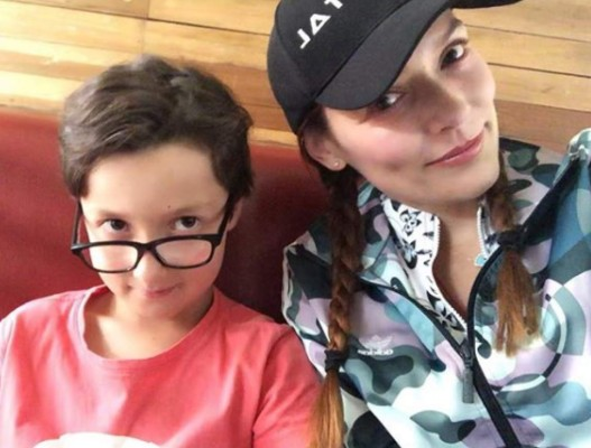 La actriz es madre de un niño llamado Mathias Korn, su gran adoración.