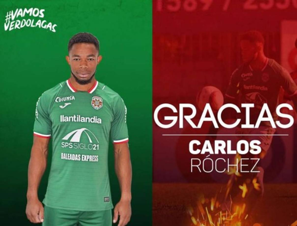 Carlos Róchez también fue dado de baja en el Marathón. El delantero estuvo tres torneos con los verdes pero no pudo ganarse un puesto de titular.