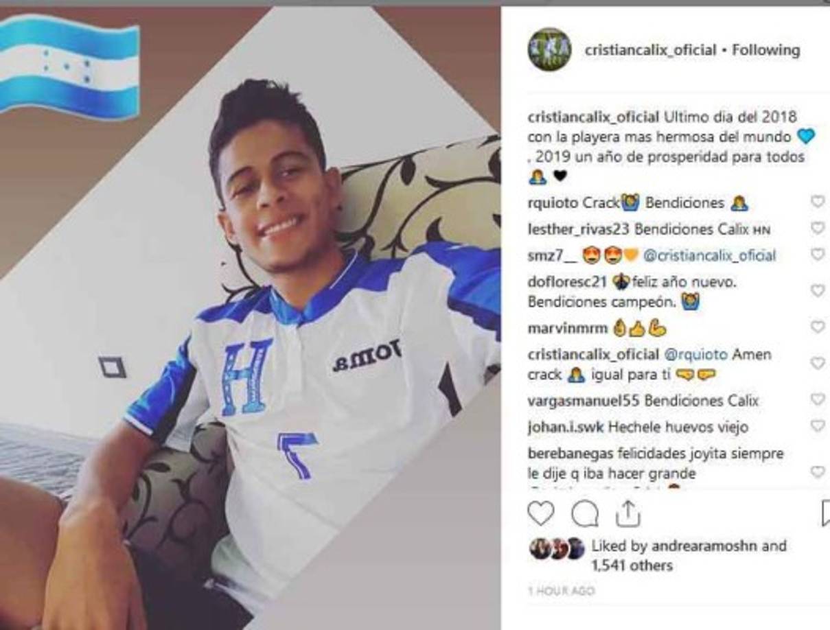 Cristian Cálix se puso desde México la camiseta de la selección de Honduras para despedir el 2018.