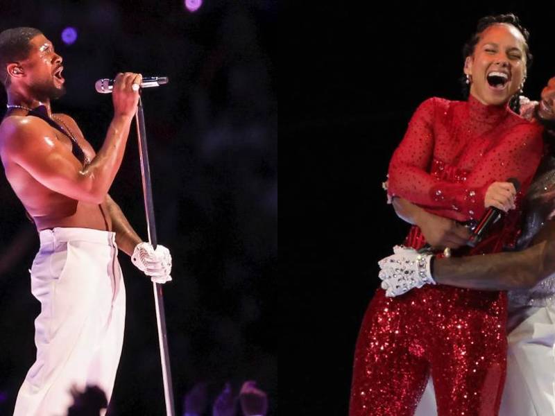 El show de medio tiempo de Usher ya está siendo criticado y alabado por millones de usuarios en redes sociales, algo que ya se esperaba. Pero lo cierto es que a Usher se le vio dando el máximo, tanto vocalmente como con sus mágicos pasos de baile.