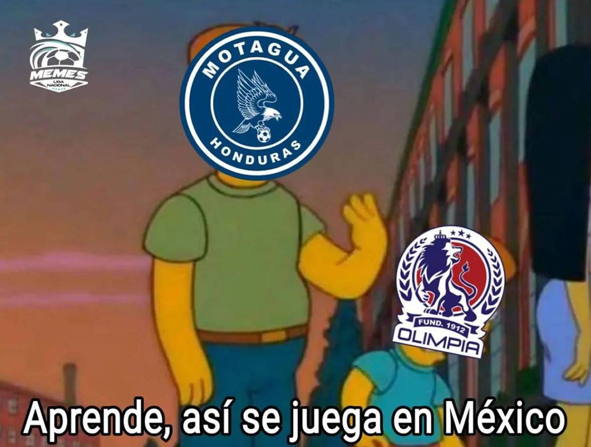 Los memes se burlan de Olimpia y Real España tras hazaña de Motagua