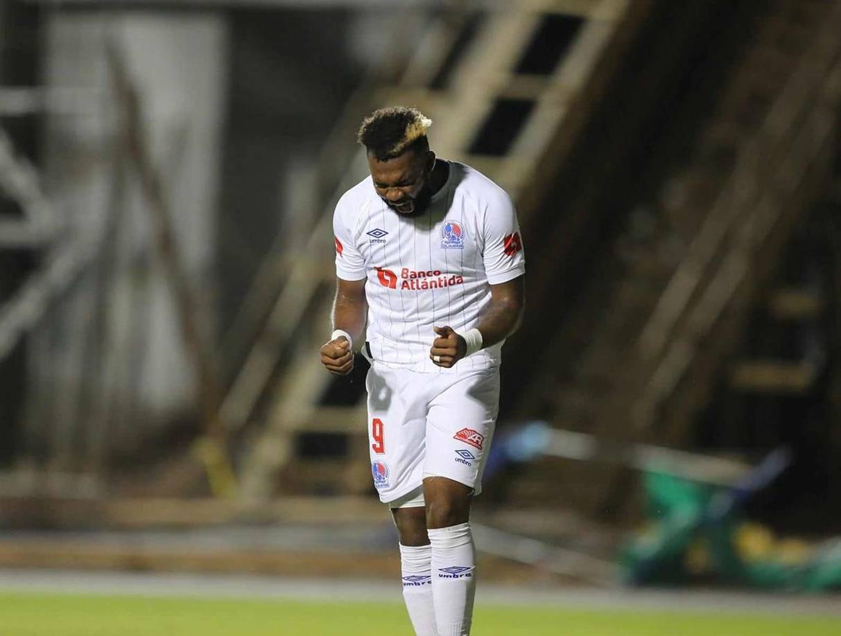 Así gritó Jorge Benguché su gol para el 3-0 del Olimpia contra el Olancho FC.