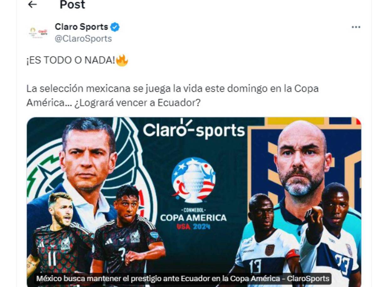 ”Es todo o nada”, titula Claro Sports. 