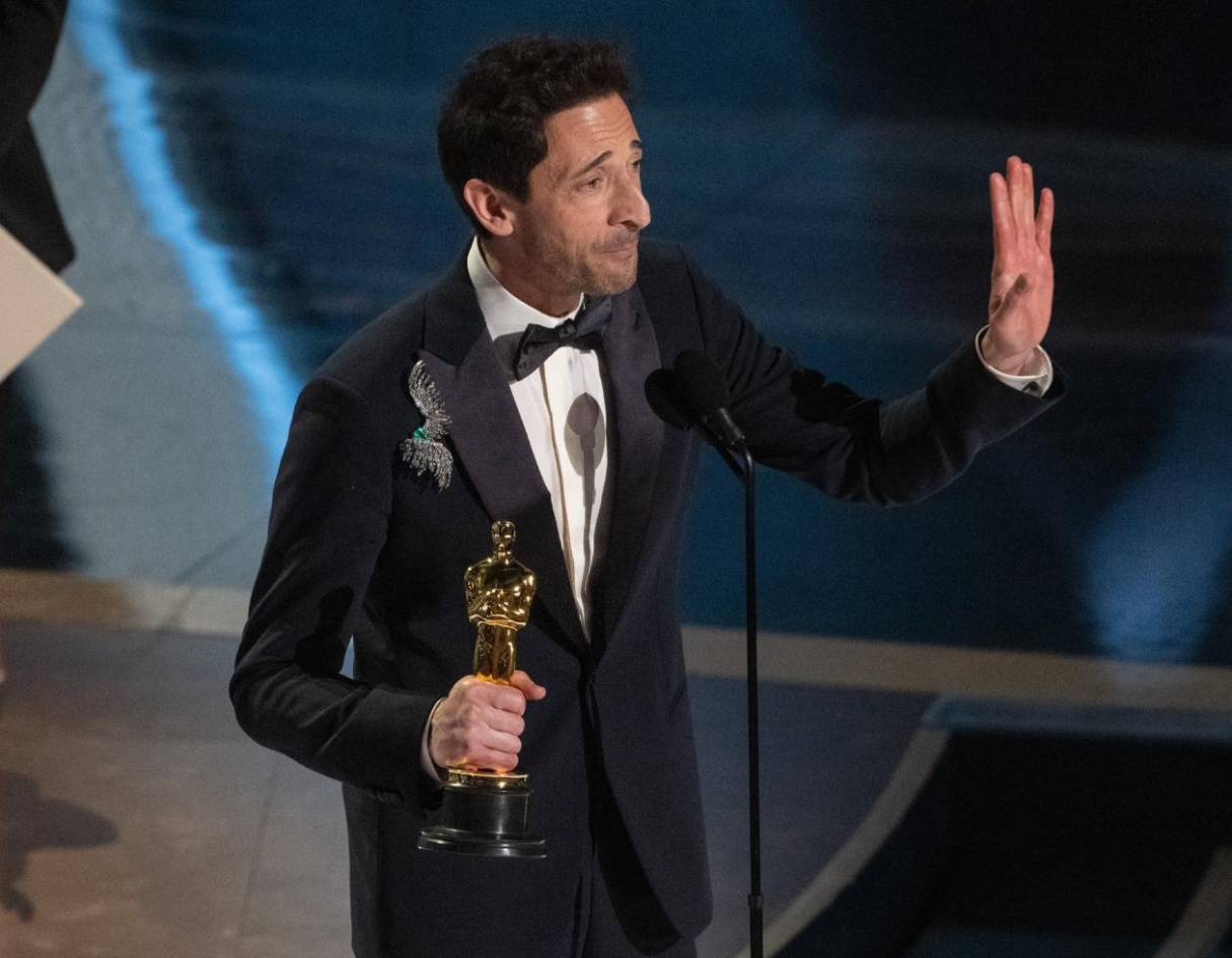 Adrien Brody bate el récord con el discurso más largo en la historia de los Óscar