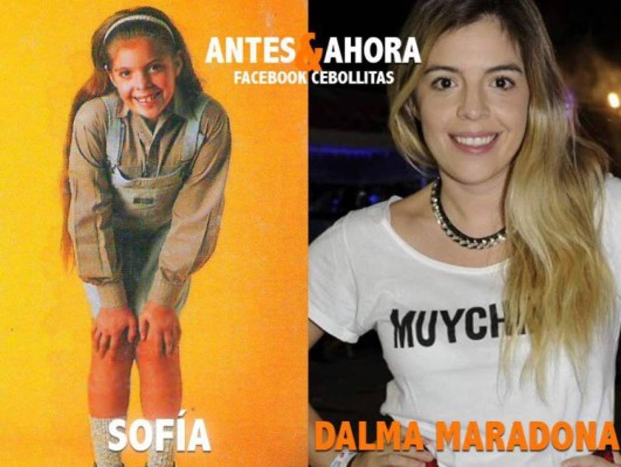 Sofía (Dalma Maradona) como todos ya lo saben es la hija de Diego Armando Maradona y es actriz de profesión. Sigue en la actuación teatral.