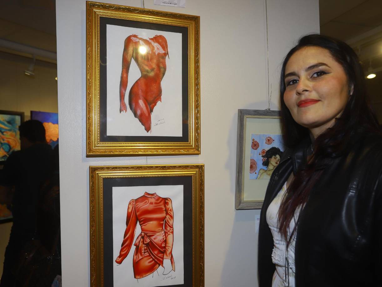 Daisy Calderón también fue parte de la exposición visual realizada en el Centro Cultural Sampedrano. 