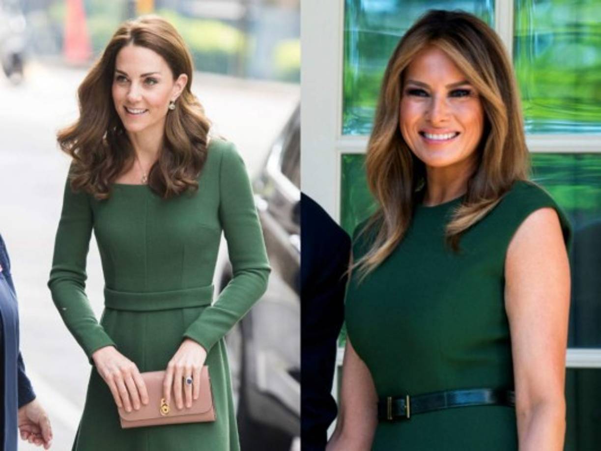 La similitud entre los vestidos no es casual puesto que ambos pertenecen a la firma Emilia Wickstead.