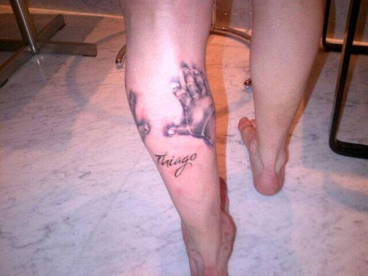 Messi le empezó a gustar tatuarse después del nacimiento de su hijo Thiago.