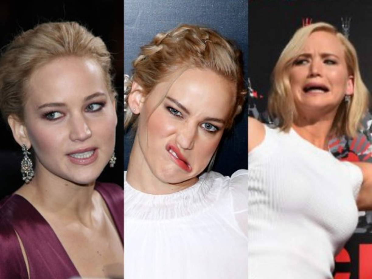 El estreno mundial de la última entrega de la saga de Los Juegos del Hambre, Sinsajo II, está cada vez más cerca (el 27 de noviembre en todo el mundo). La actriz a mostrado sin temor sus mil caras.