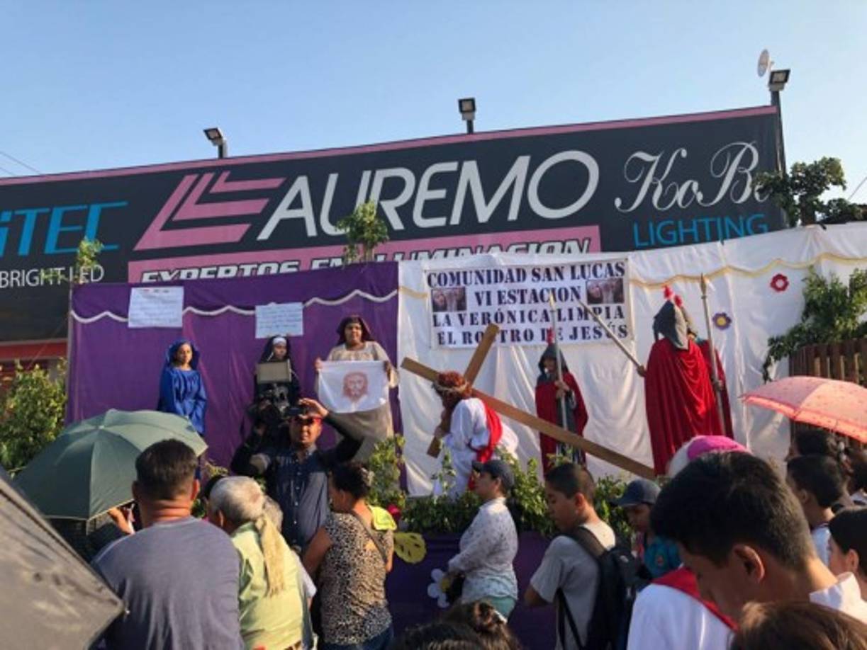 San Pedro Sula también representó el camino al monte calvario.