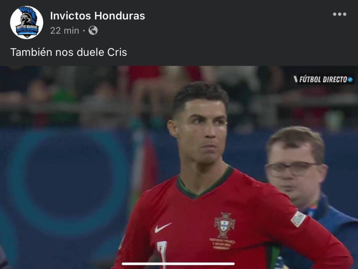 Cristiano Ronaldo recibe burlas tras eliminación con Portugal de la Eurocopa