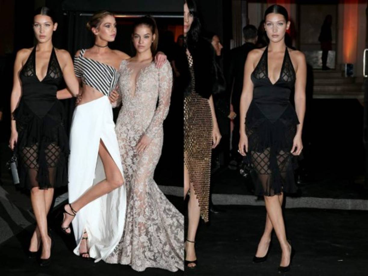 Para la fiesta de Vogue, Bella estuvo bien acompañada con sus amigas Stella Maxwell y Barbara Palvin.