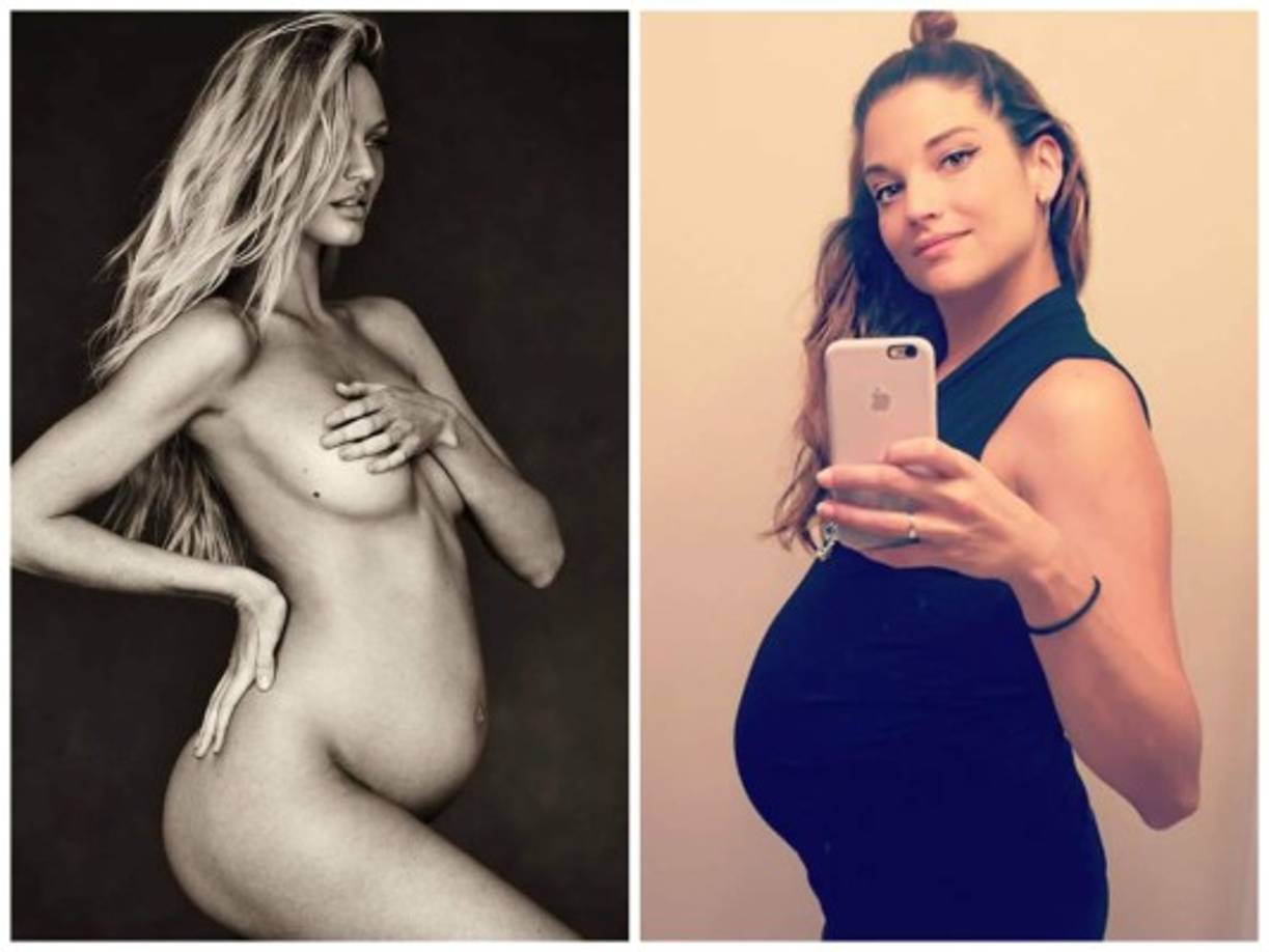 Nueve famosas felices y embarazadas.