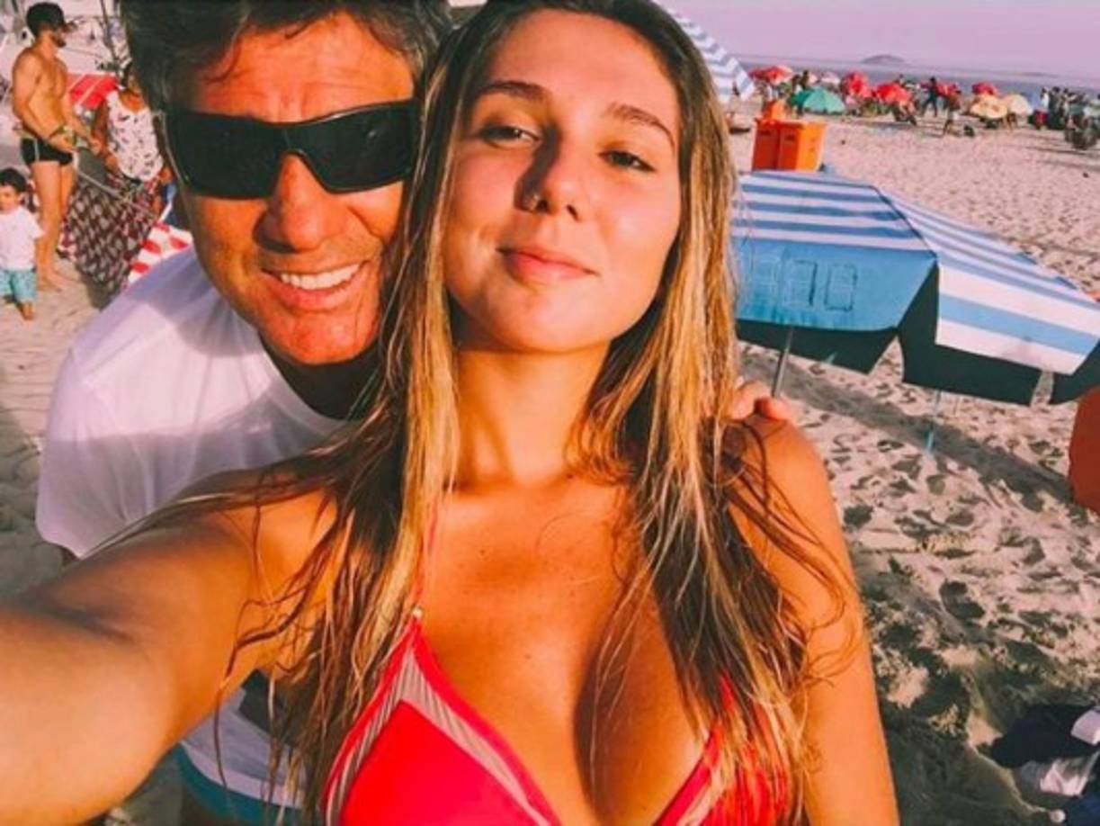 La modelo, de 23 años, es la mayor hincha del equipo de Renato Gaúcho, entrenador del Gremio.