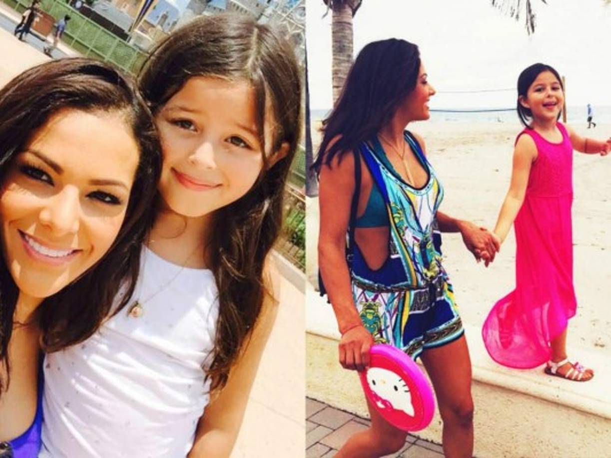 Nathalia Casco comparte imágenes con su hija Daniela.
