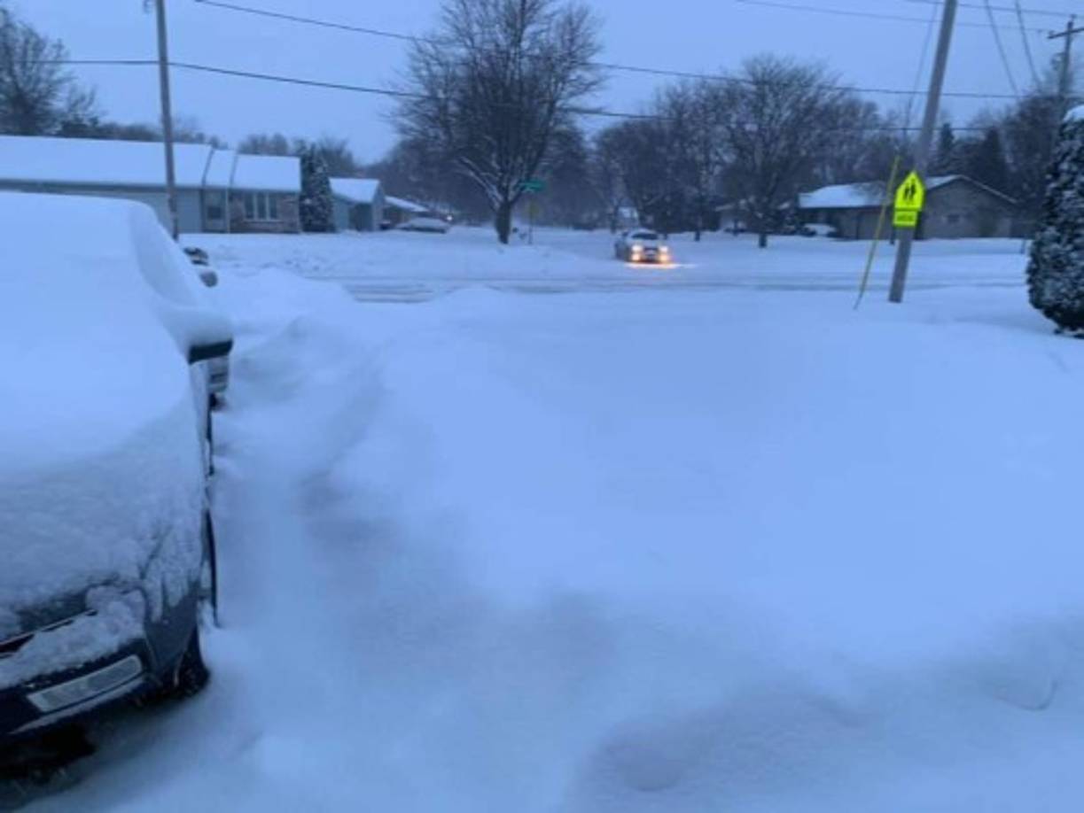 J Nery Molina compartió esta imagen y mostró lo congelado que está Wisconsin.