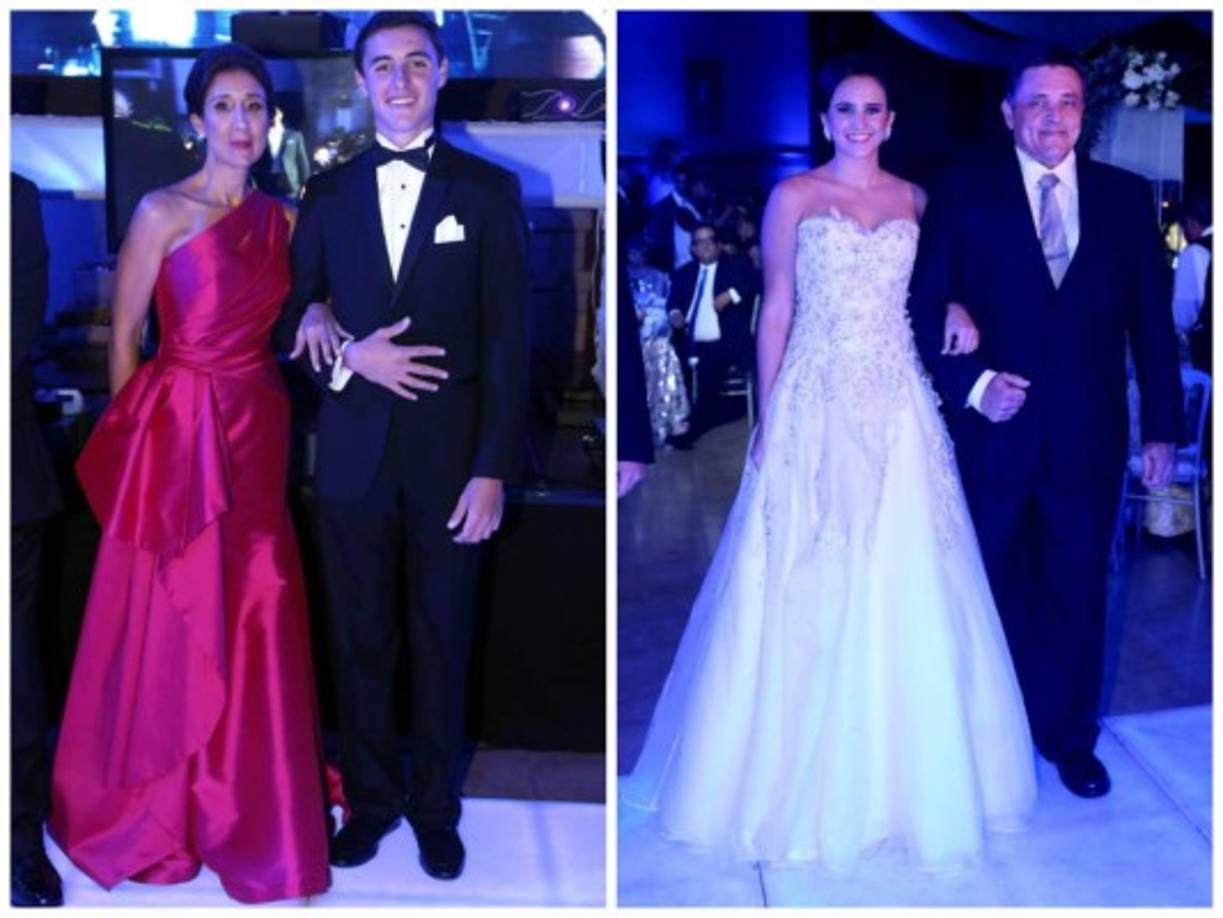 Karla y Christ Harris con Andrea y Kenneth Araujo .