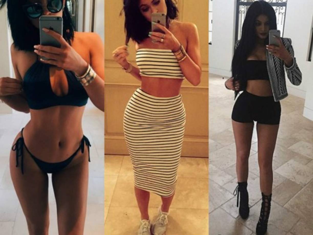 Echando por tierra el rumor que señalaba que la señorita Jenner se había sometido a un implante deglúteos.