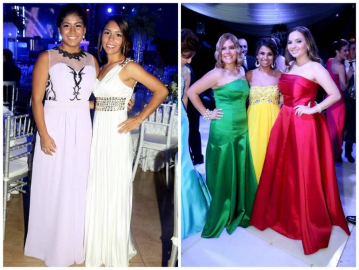 Nancy Ventura y Cindy Ortez con Gaby Molina, Pao Castillo y Sofía Altamirano.