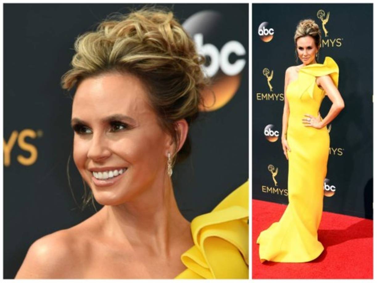 La presentadora de televisión Keltie Knight en la alfombra de los premios Emmy 2016.