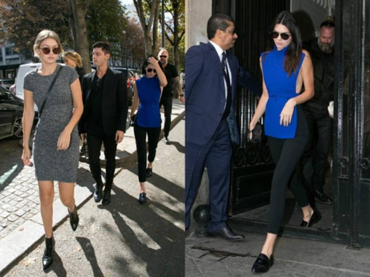 Gigi y Kendall en las mañanas en París.