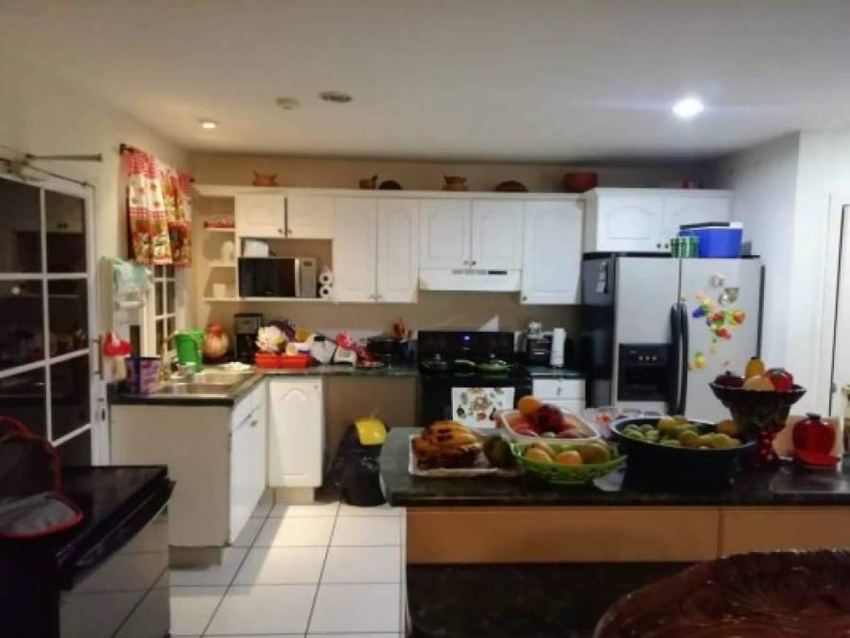 La cocina de la residencia del ‘Cholo Huston’ en Loma Verde de Tegucigalpa.