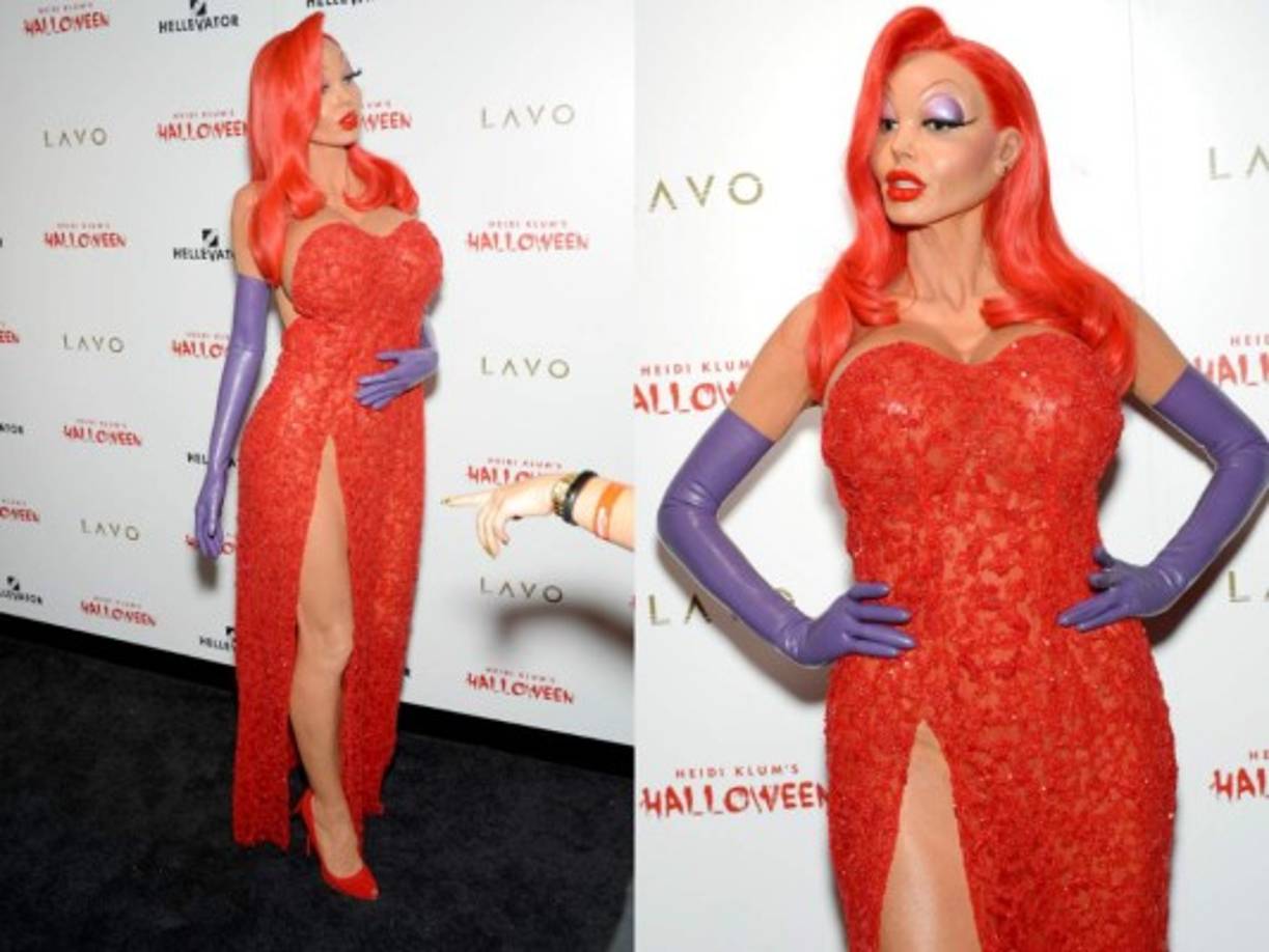 Algunas personas se aventuraron a pensar que Heidi se iba a disfrazar de Kim Kardashian o Amber Rose, por sus curvas tan voluptuosas, pero estaban equivocados.