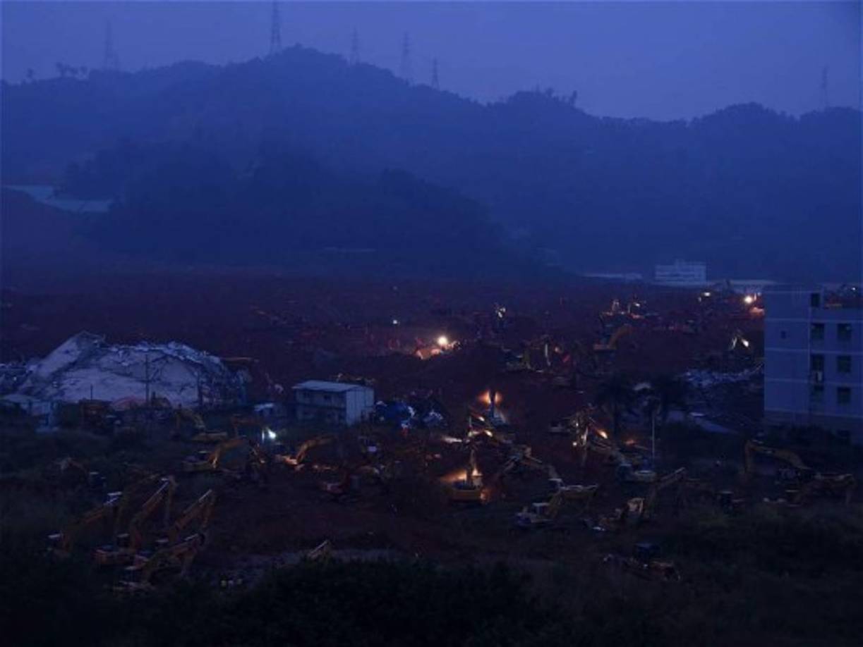El alud provocó una explosión de gas en una zona industrial del sur de China.