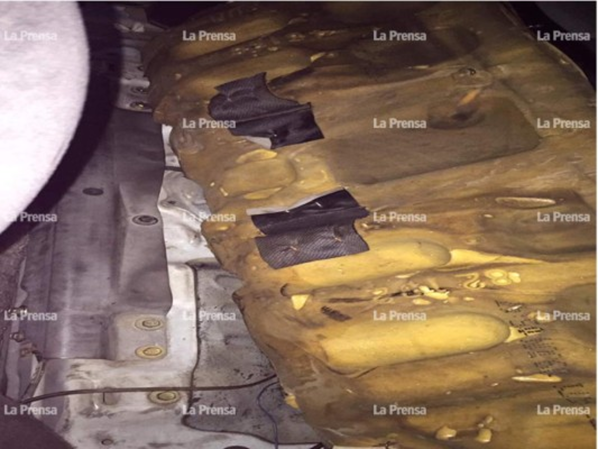 Caleta en donde se encontró una parte del dinero.