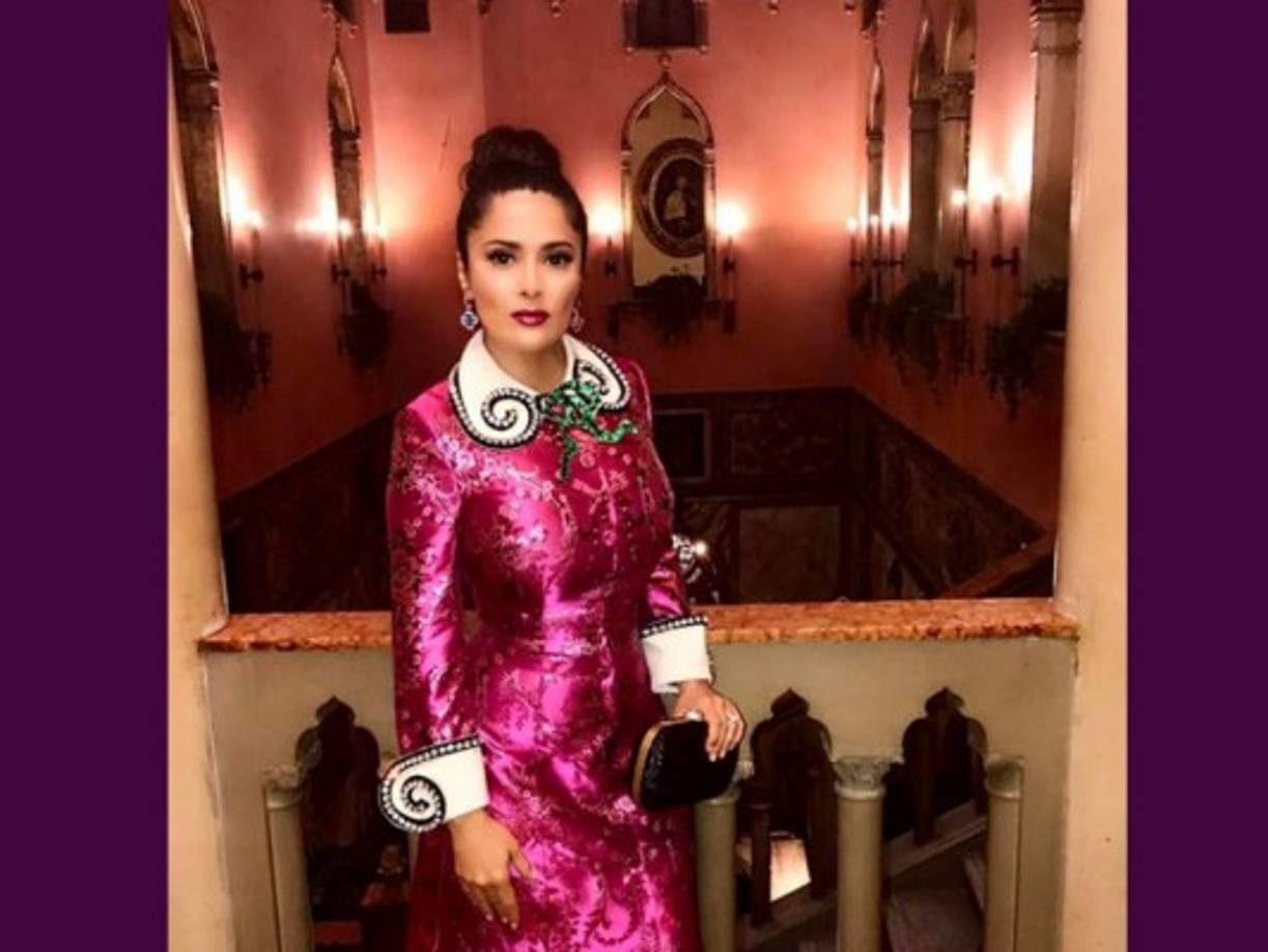 Salma Hayek es muy activa en las redes sociales.<br/>