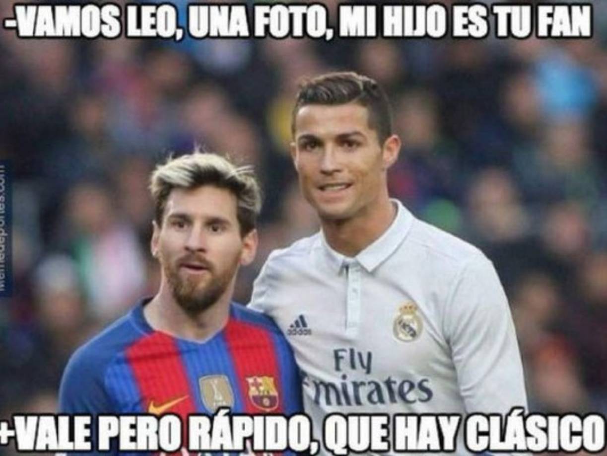 Meme de la temporada 2016/2017 - Primera vuelta: Barcelona 1-1 Real Madrid.