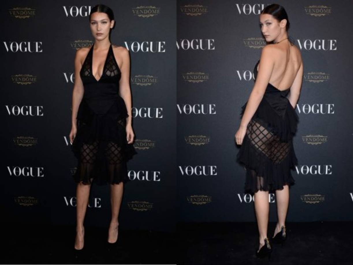 La joven llegó más bella que nunca a la fiesta de Vogue en la Semana de la Moda en París.